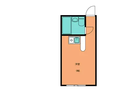 シティ東町(ワンルーム/1階)の間取り写真