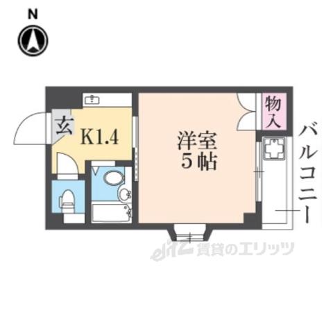 エクスラン(1K/3階)の間取り写真