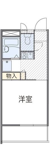 レオパレスJYOYAMA(1K/1階)の間取り写真