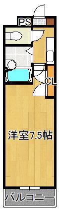 リファレンス北方I(1K/9階)の間取り写真