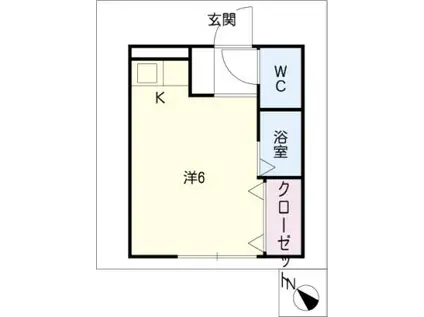 セイフォーレジデンス(ワンルーム/4階)の間取り写真