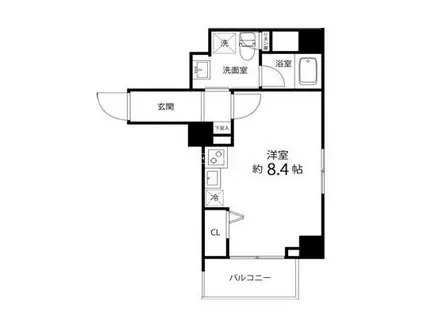 ハイリーフ上野(ワンルーム/3階)の間取り写真