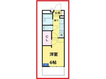 ザ・ハウス南千住(1K/1階)の間取り写真