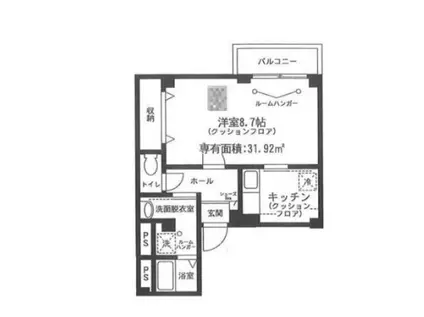 BITURBO(1K/2階)の間取り写真