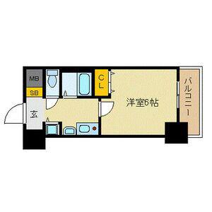 プレサンス名古屋STATIONザ・シティ(1K/8階)の間取り写真