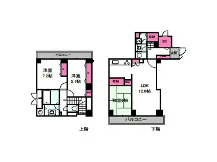 ベルパークシティーG棟(4LDK/29階)の間取り写真