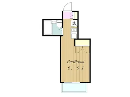 クレスト相模大野(ワンルーム/3階)の間取り写真