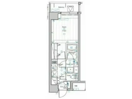 SYFORME NISHI-SHINJUKU-5丁目(1K/2階)の間取り写真