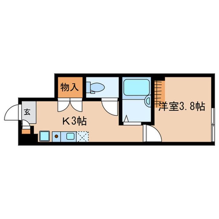 リヴ桜台(1K/1階)の間取り写真