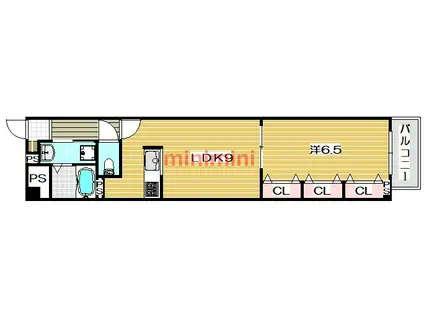 グランディオーズ(1LDK/3階)の間取り写真