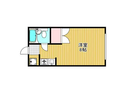 モアライフアサヒ(1K/2階)の間取り写真