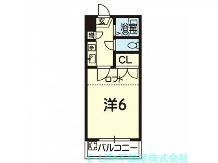 ホワイトハイツ(1K/2階)の間取り写真