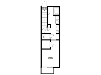 エクセル朋山(1K/2階)の間取り写真