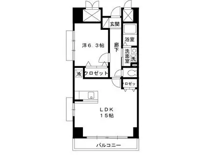 さくらアヴェニュー(1LDK/5階)の間取り写真