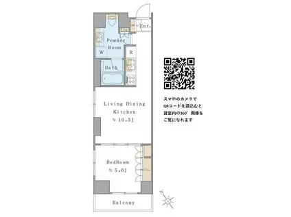 BRILLIA IST 北沢KEYAKI(1LDK/2階)の間取り写真