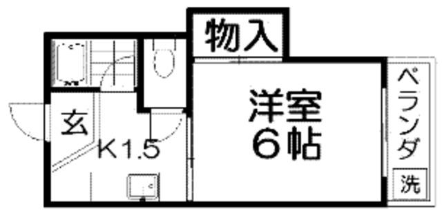 ライフステージ(1K/1階)の間取り写真