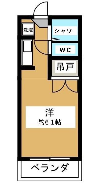 レクス84(ワンルーム/1階)の間取り写真