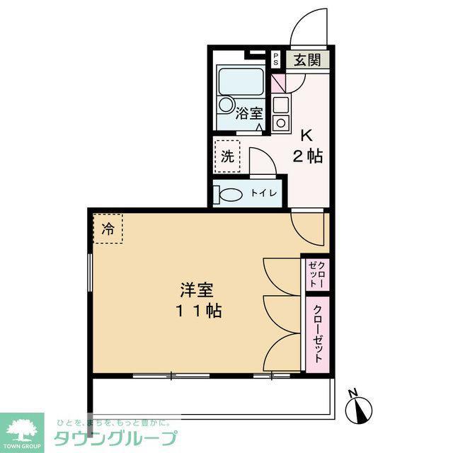 東葉高速鉄道 村上駅(千葉) 徒歩8分 2階建 築29年(1K/1階)の間取り写真