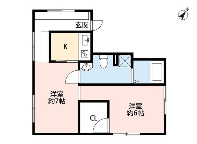 SHIROGANE APARTMENT(1LDK/4階)の間取り写真