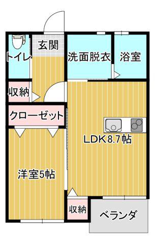 T-REGNO M&T(1LDK/1階)の間取り写真