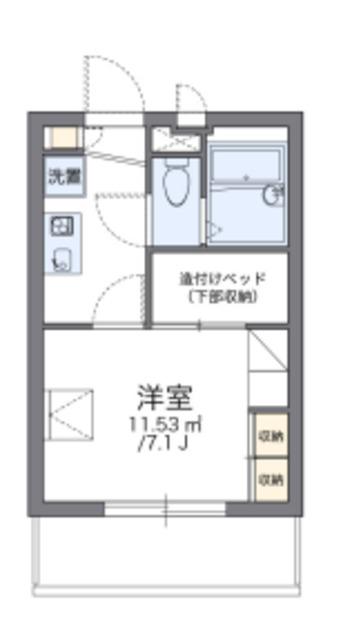 レオパレスYOSHINO(1K/3階)の間取り写真