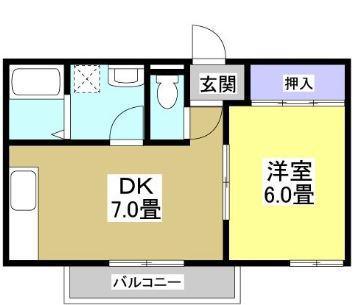 メゾンド・モエ(1DK/3階)の間取り写真