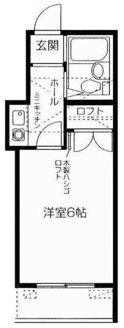 ニュービレッジ(1K/2階)の間取り写真