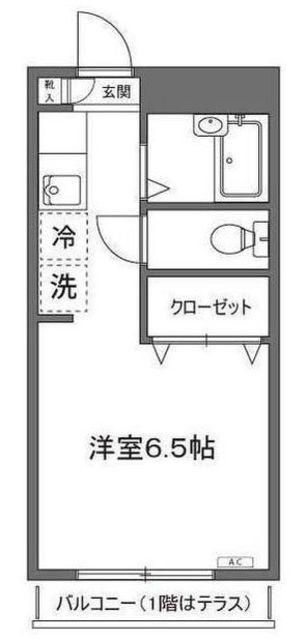 I′S王子神谷(ワンルーム/3階)の間取り写真
