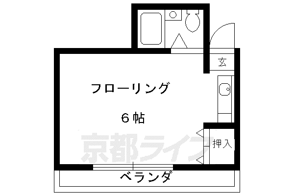 プラザクレバーII(1K/2階)の間取り写真