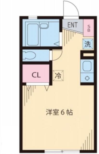 グレイス中野(1K/2階)の間取り写真