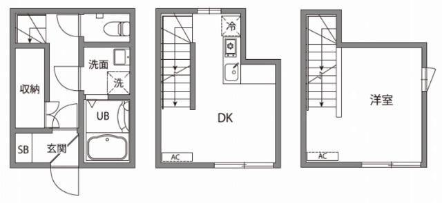 アネックスお花茶屋(1DK/1階)の間取り写真