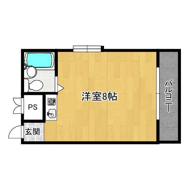 エクセルマンション(ワンルーム/3階)の間取り写真