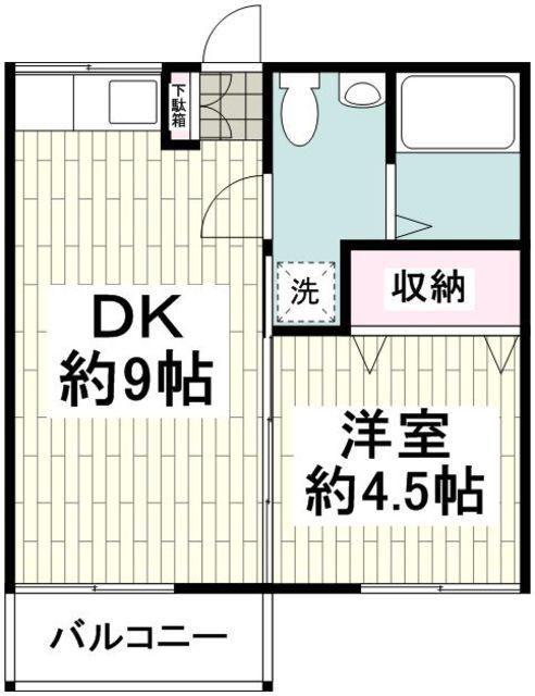 ファミーユ南雲(1LDK/1階)の間取り写真