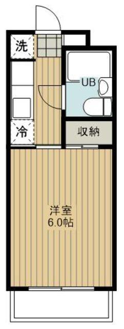 クレスト・モア(1K/4階)の間取り写真