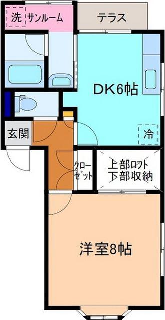 ライブハウス松任(1DK/1階)の間取り写真