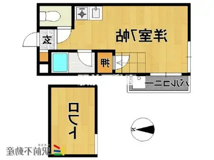 メゾン合川(ワンルーム/1階)の間取り写真