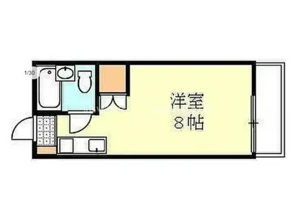 ドルフ3(ワンルーム/3階)の間取り写真