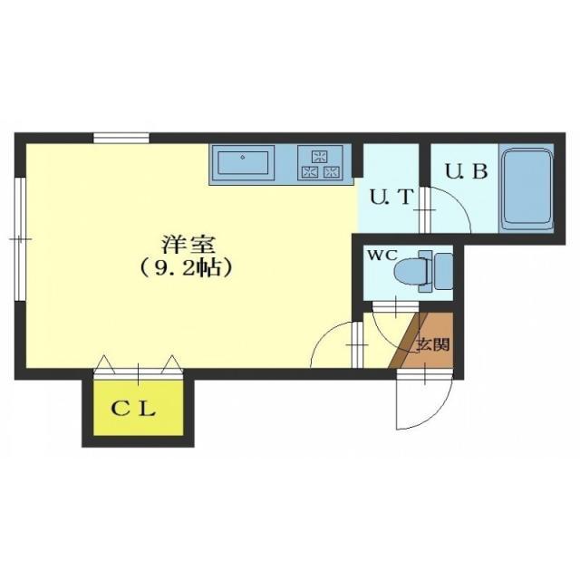 コーポメイプル(ワンルーム/1階)の間取り写真