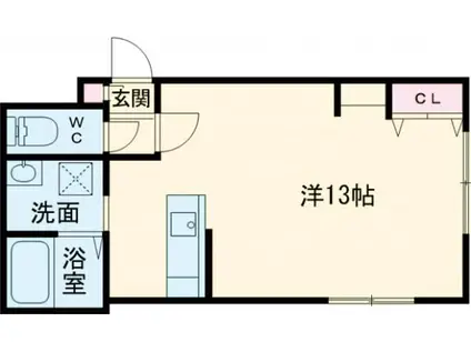 IMS2.7(1K/4階)の間取り写真