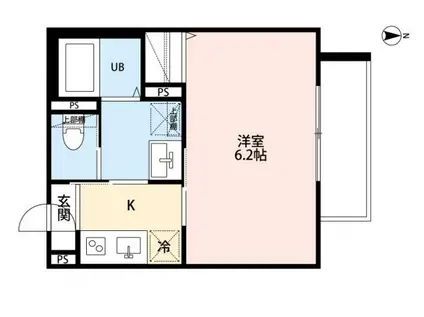 ROBOT HOME 西大宮II(1K/3階)の間取り写真