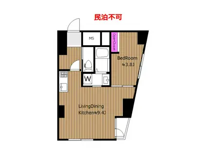 礼敷ゼロゼロ 2025年10月フルリノベ セントヒルズ清水橋 IIL(1LDK/3階)の間取り写真