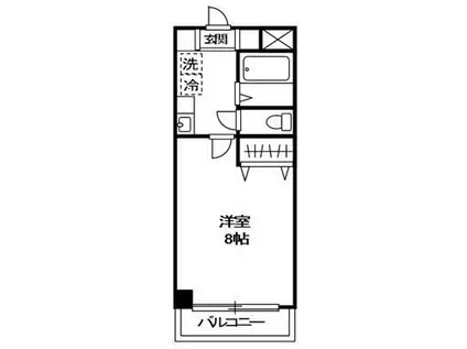 ネオムサシコスギ(1K/1階)の間取り写真