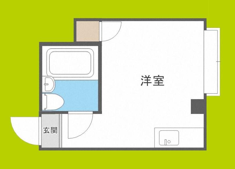 GS駒川(ワンルーム/4階)の間取り写真