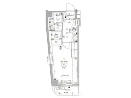 アークマーク代田橋(1K/2階)の間取り写真