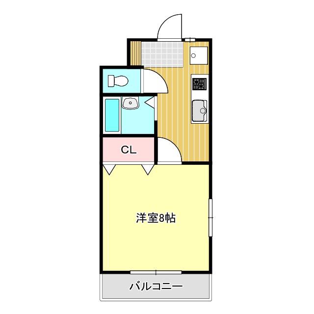 コーポ SHOEI(1K/2階)の間取り写真