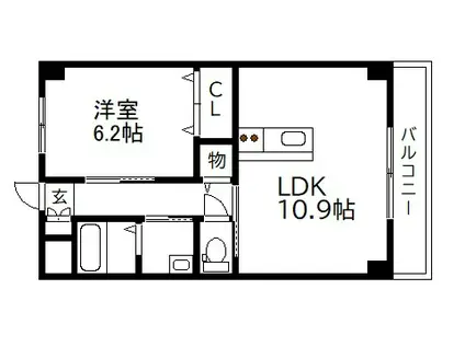 STスクエア2020(2LDK/3階)の間取り写真