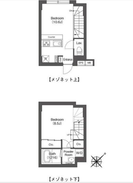 エスタート大井町フォレスト(1LDK/B1階)の間取り写真