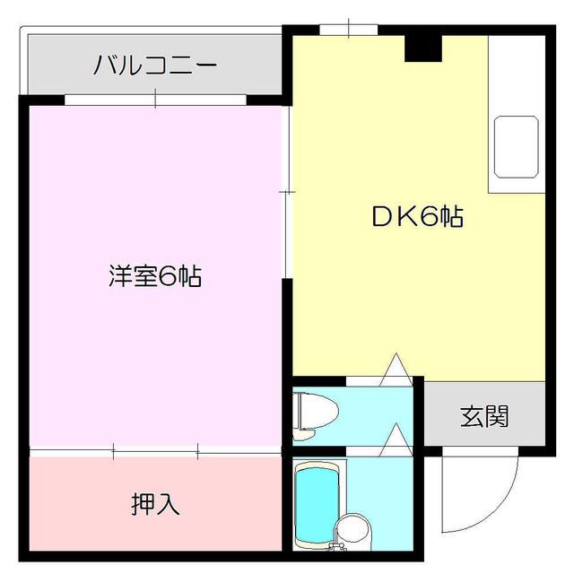 ストロング第1新大阪(1DK/2階)の間取り写真