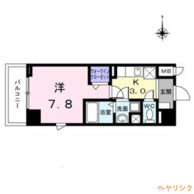 アーバンスクウェア丸の内(1K/4階)の間取り写真