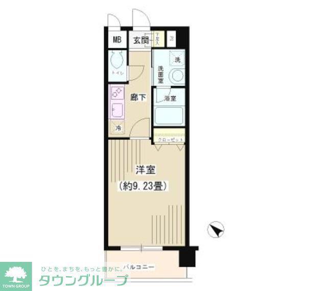 レジアス新横浜(1K/5階)の間取り写真